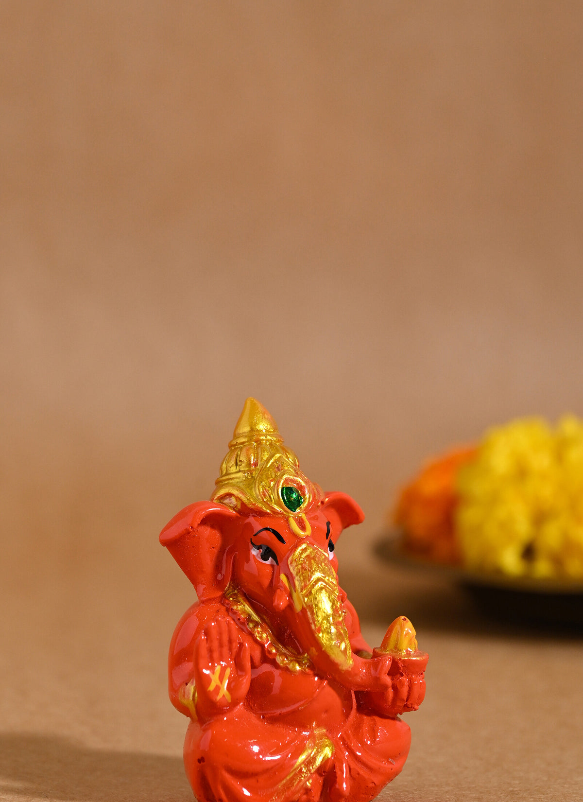 Madhoor Ganesha Deity Idol 2.25 Inches 1 Piece