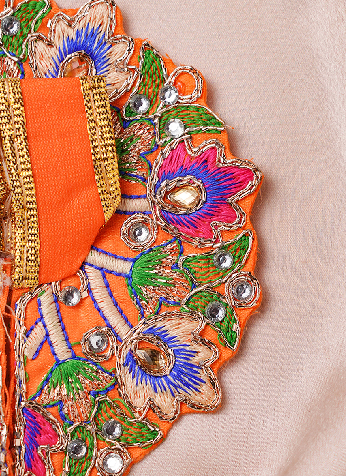 Madhoor Floral Deity Idol Dress Multicolour 4 Inches 1 Piece