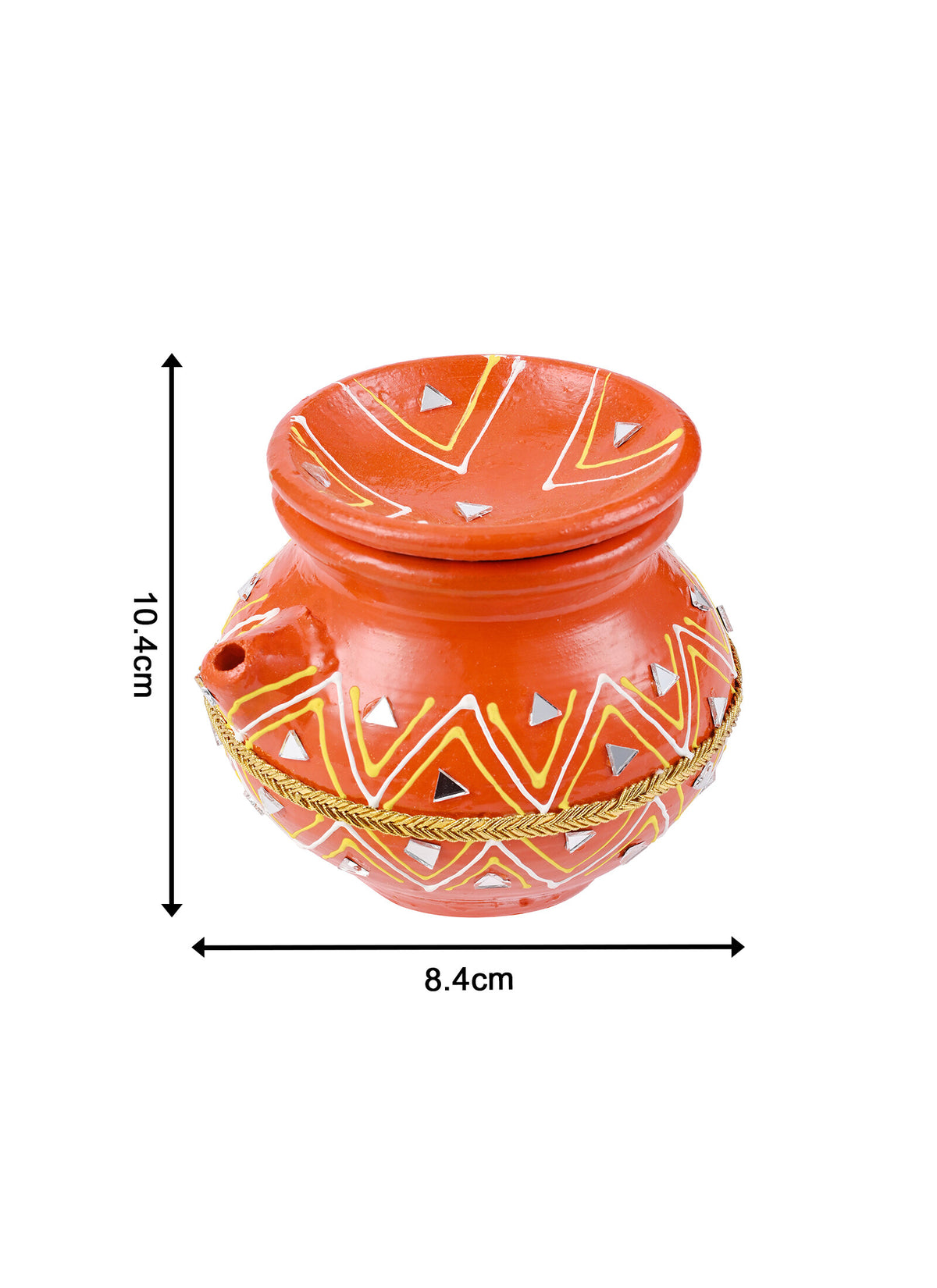 Madhoor Karwa Chauth Mirror Red Yellow White 1 Piece