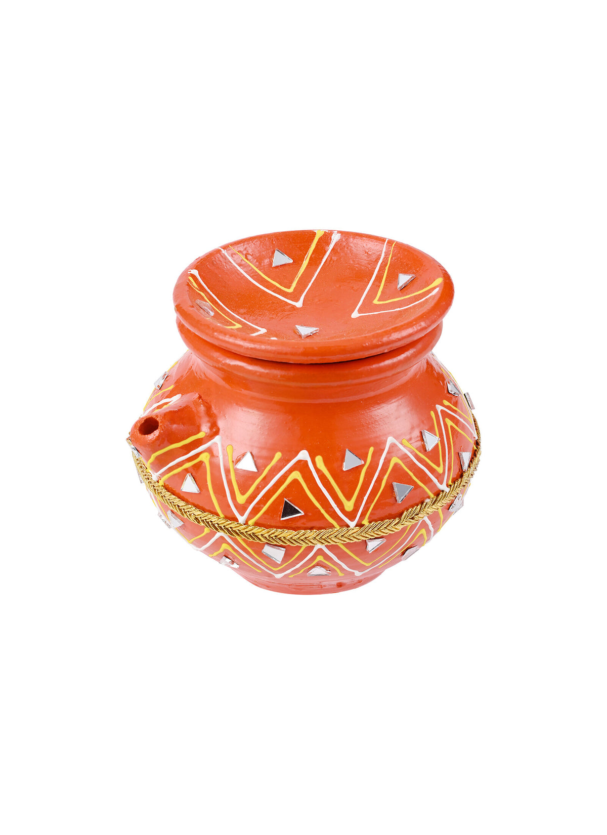 Madhoor Karwa Chauth Mirror Red Yellow White 1 Piece