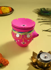 Madhoor Karwa Chauth Mirror Pink Yellow 1 Piece