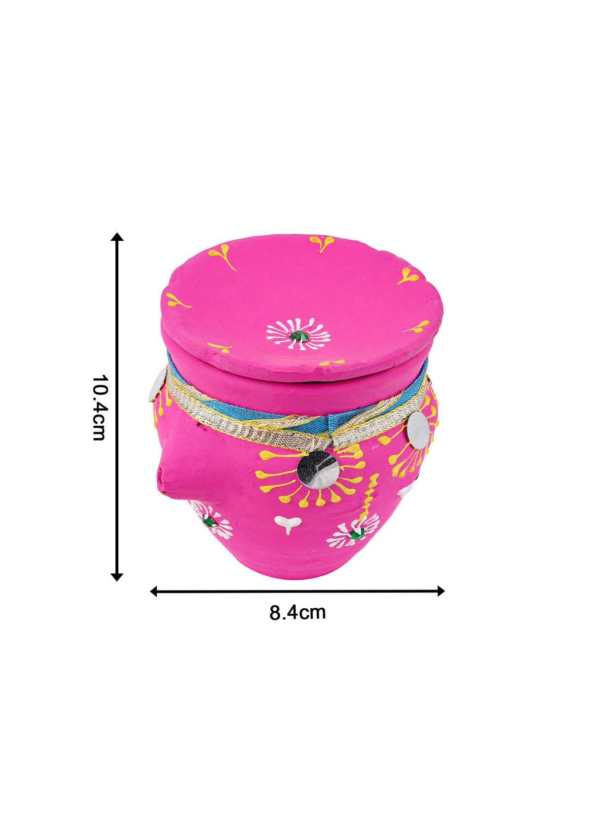 Madhoor Karwa Chauth Mirror Pink Yellow 1 Piece