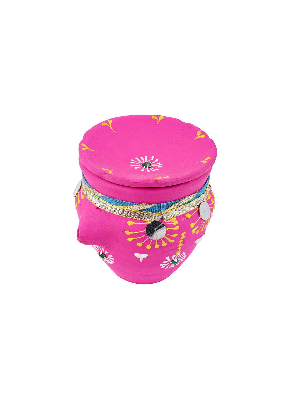 Madhoor Karwa Chauth Mirror Pink Yellow 1 Piece