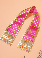 Madhoor Polka Idol Kesh Dupatta Rani Pink 30 Inches 1 Piece