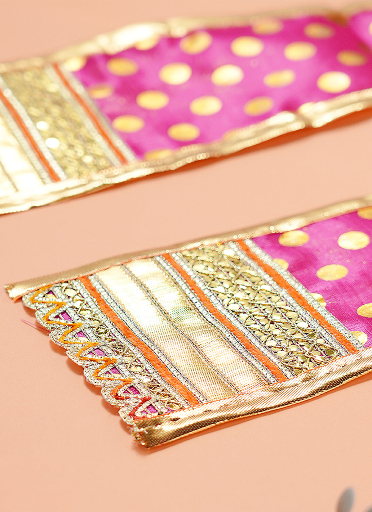 Madhoor Polka Idol Kesh Dupatta Rani Pink 30 Inches 1 Piece