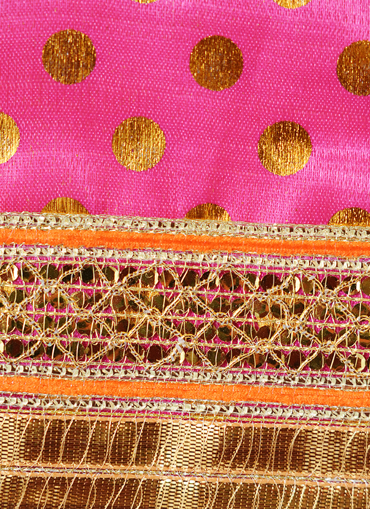 Madhoor Polka Idol Kesh Dupatta Rani Pink 30 Inches 1 Piece
