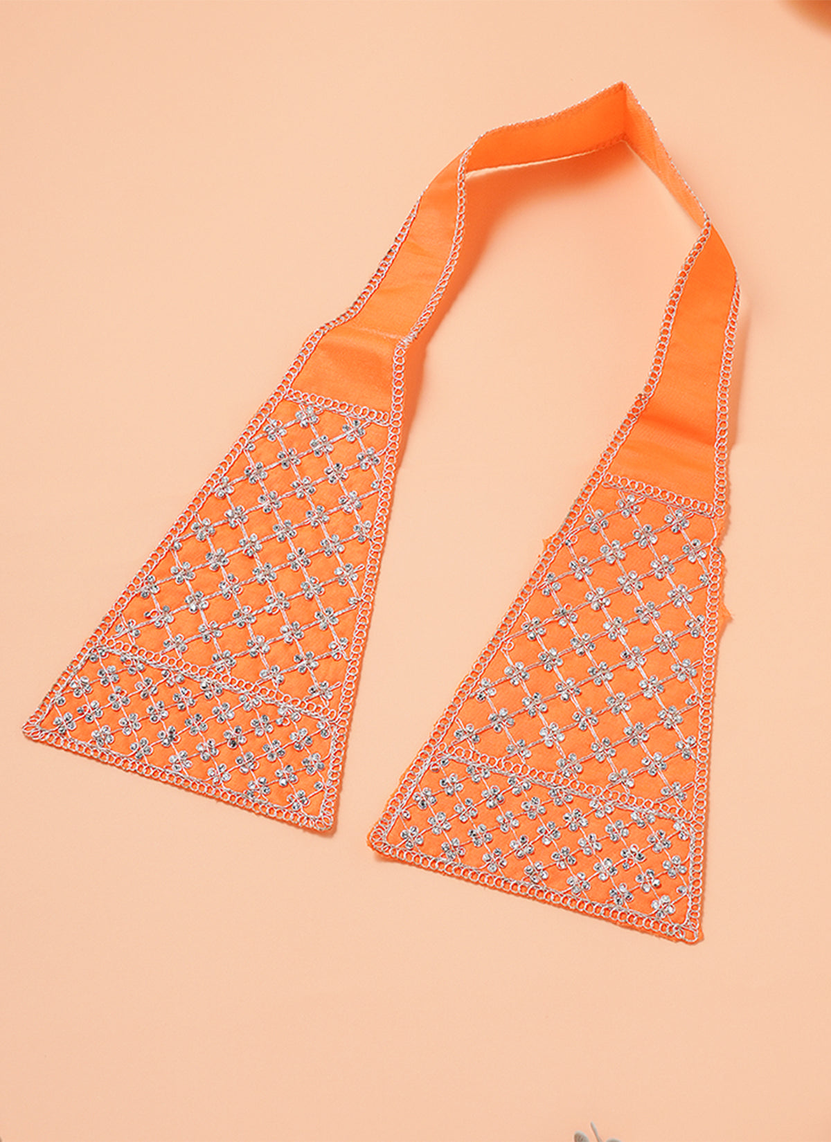 Madhoor Diamond Idol Kesh Dupatta Orange 36 Inches 1 Piece