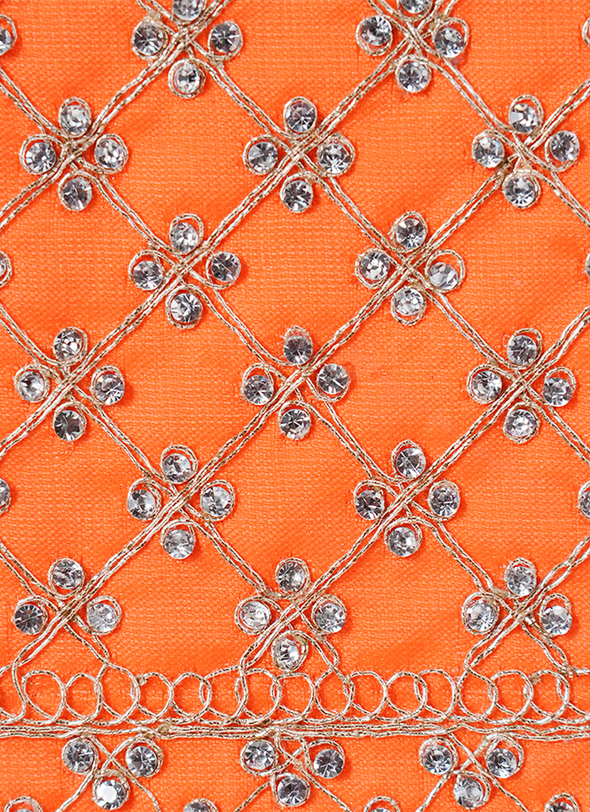 Madhoor Diamond Idol Kesh Dupatta Orange 36 Inches 1 Piece
