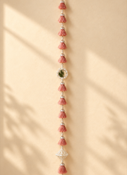 Madhoor Tassel Mirror Latkan Peach 3 Feet 1 Piece