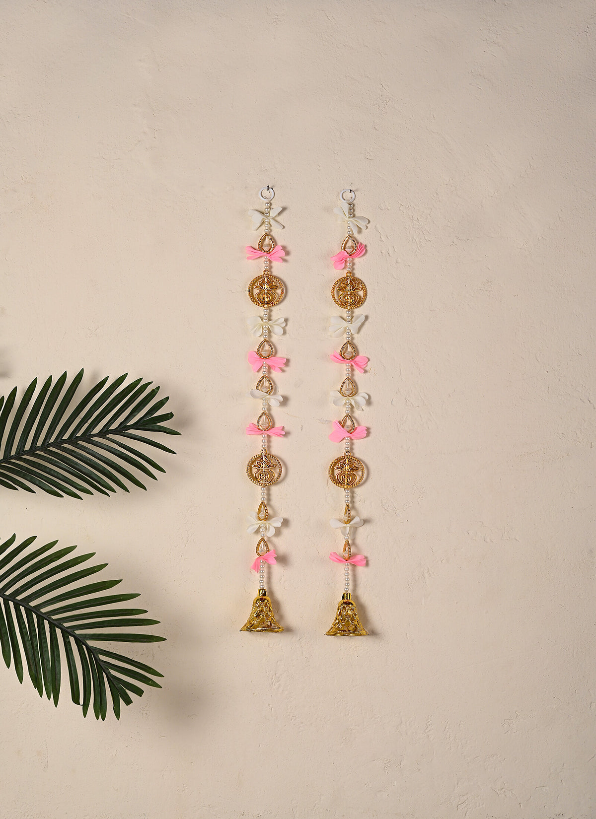Madhoor Kalash Beads Latkan Pink 3 Feet Set of 2