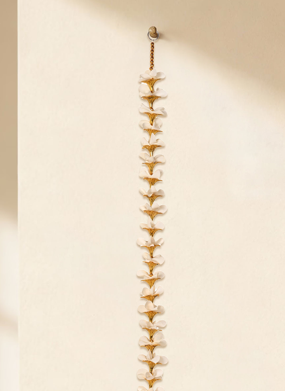 Madhoor Floral Bells Latkan Cream 3 Feet 1 Piece