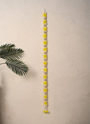 Madhoor Pearl Tassel Latkan Yellow 5 Feet 1 Piece