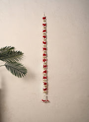 Madhoor Pearl Tassel Latkan Red 5 Feet 1 Piece