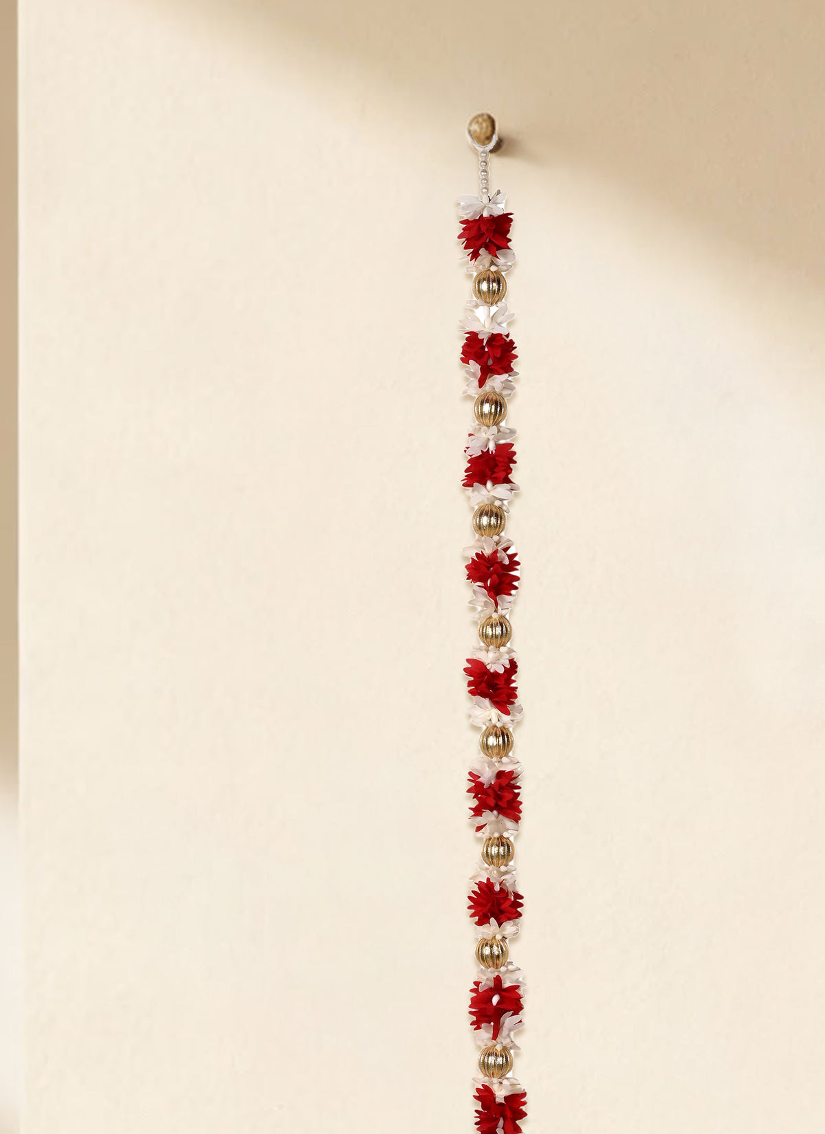Madhoor Pearl Tassel Latkan Red 5 Feet 1 Piece