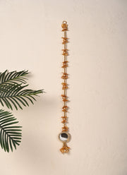 Madhoor Gota Mirror Latkan Gold-Tone 3 Feet 1 Piece