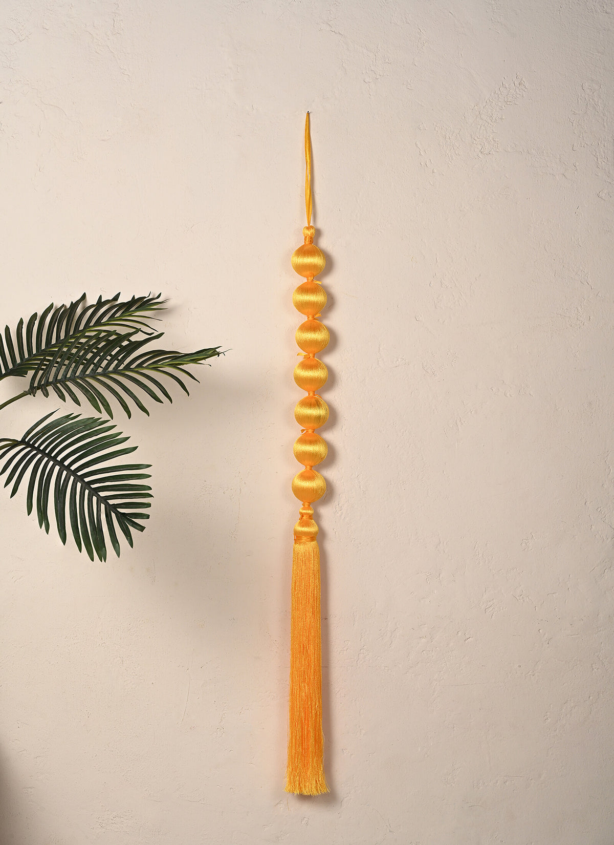 Madhoor Satin Tassel Latkan Yellow 4 Feet 1 Piece
