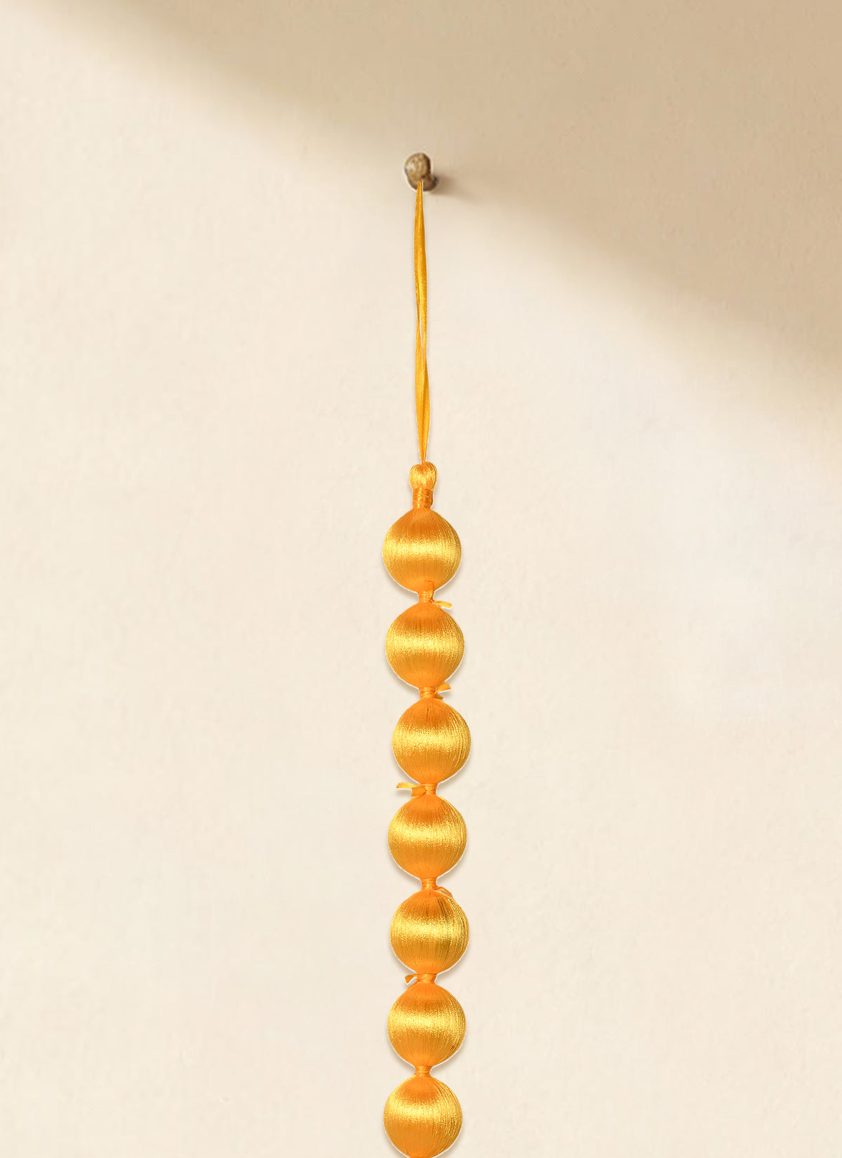 Madhoor Satin Tassel Latkan Yellow 4 Feet 1 Piece
