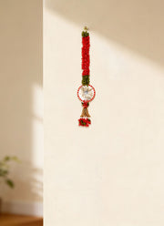 Madhoor Mirror Bells Latkan Red 1.5 Feet Set of 2
