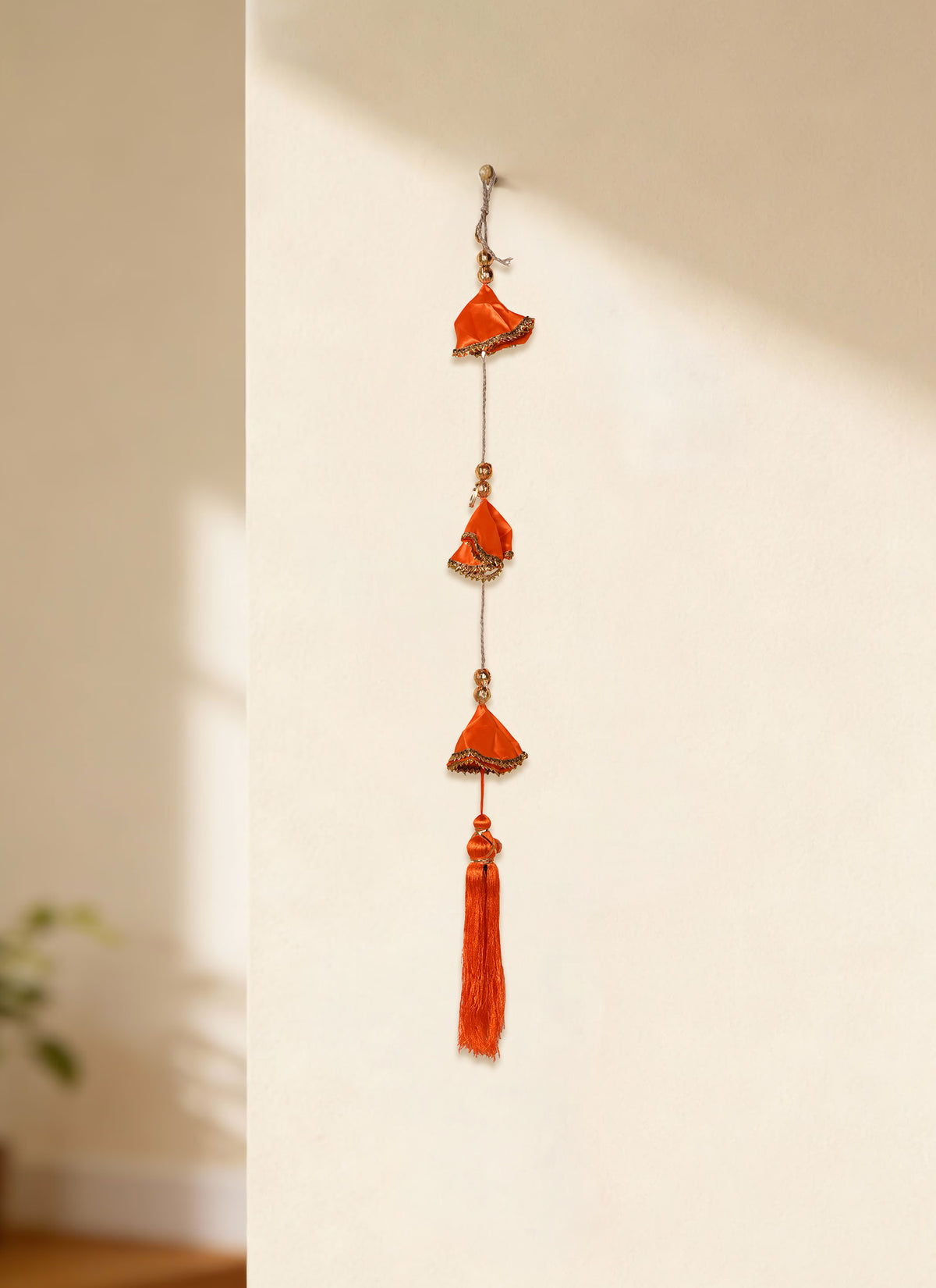 Madhoor Cascading Satin Latkan Orange 3.5 Feet 1 Piece