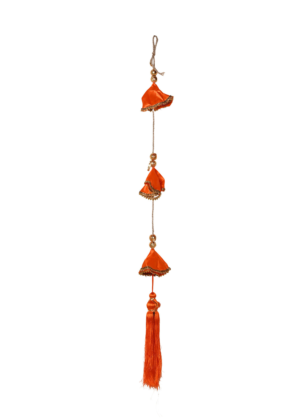 Madhoor Cascading Satin Latkan Orange 3.5 Feet 1 Piece
