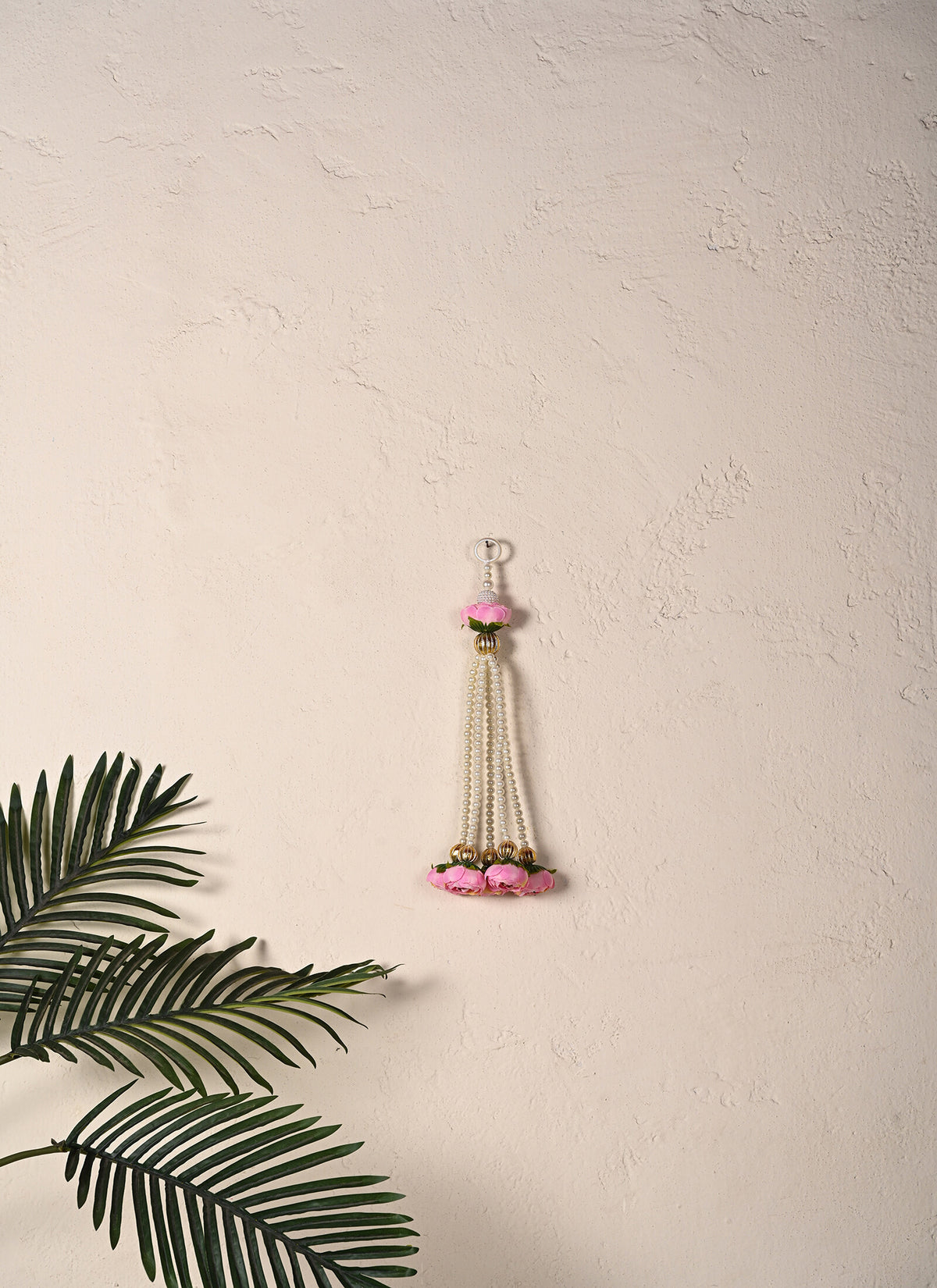 Madhoor Pearl Foot Latkan Rose Baby Pink Set of 2