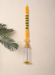 Madhoor Lotus Jhumka Latkan Yellow 3 Feet 1 Piece