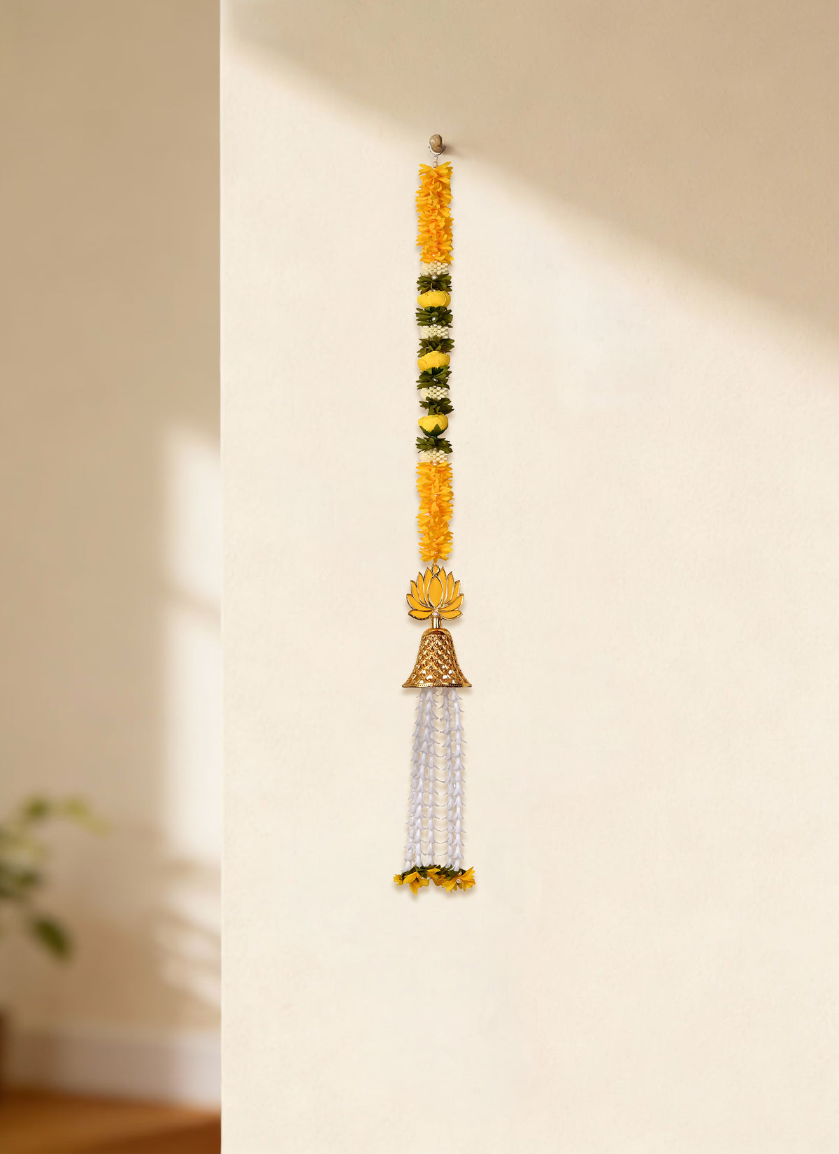 Madhoor Lotus Jhumka Latkan Yellow 3 Feet 1 Piece