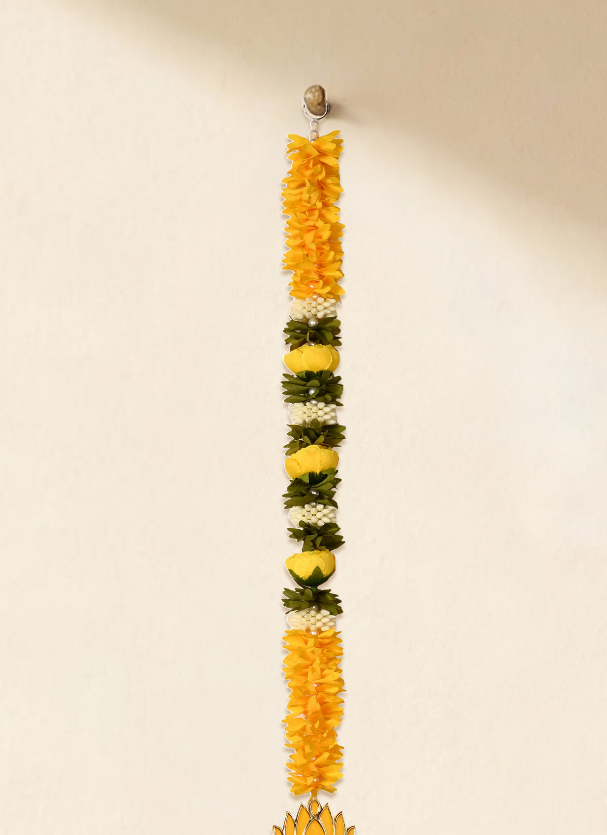 Madhoor Lotus Jhumka Latkan Yellow 3 Feet 1 Piece