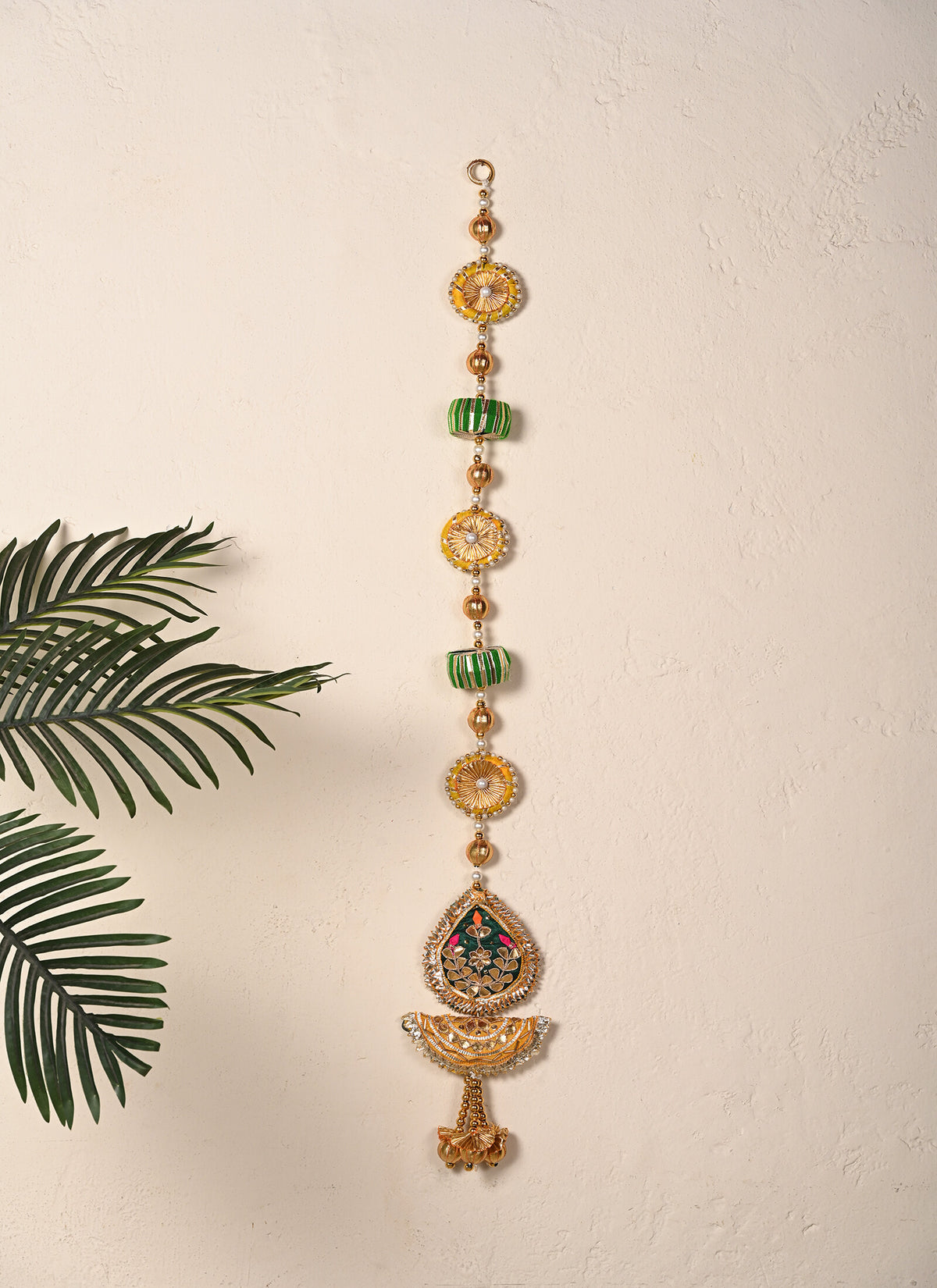 Madhoor Multilayer Petal Latkan Multicolour 5 Feet Set of 10