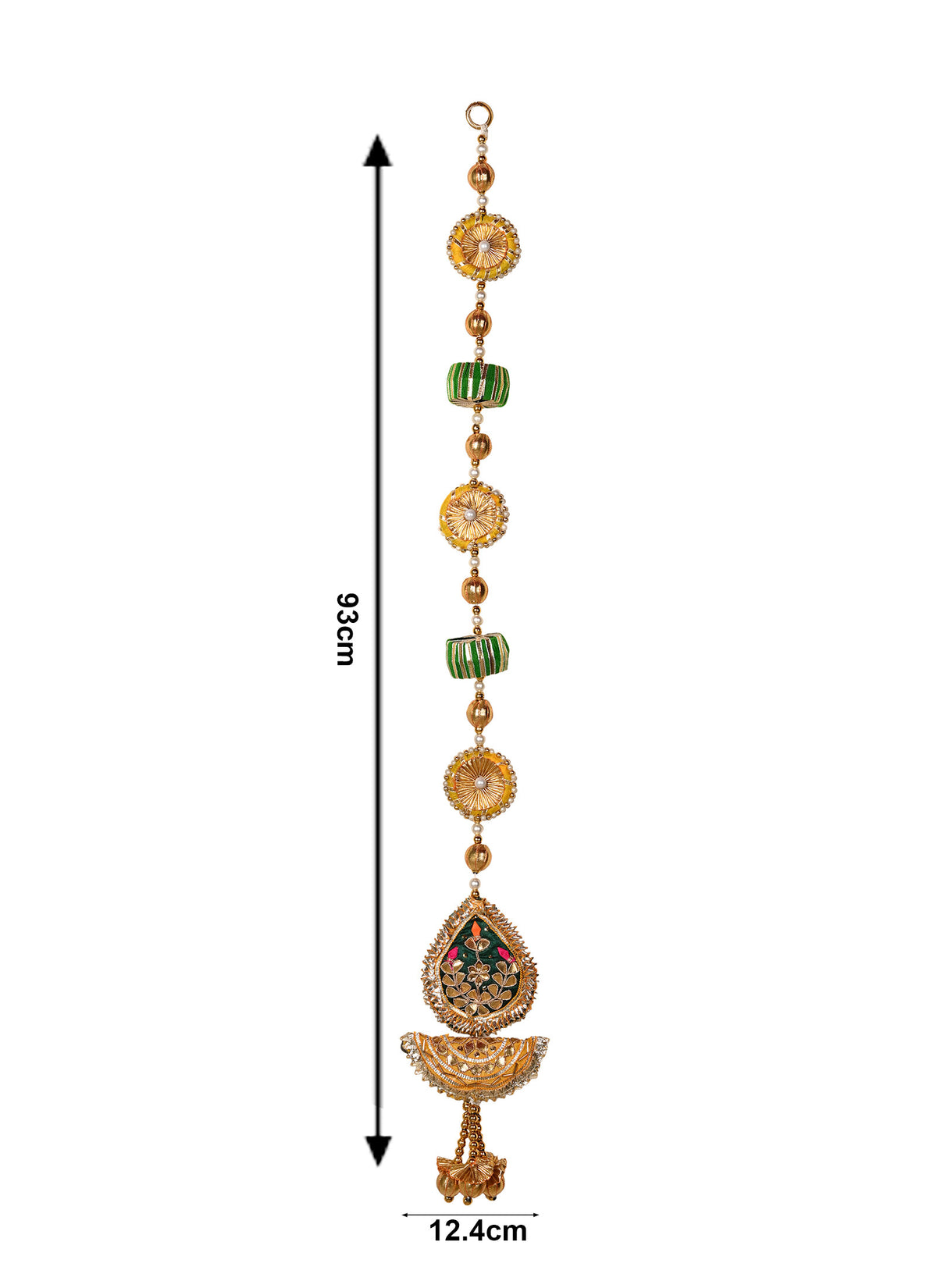 Madhoor Multilayer Petal Latkan Multicolour 5 Feet Set of 10