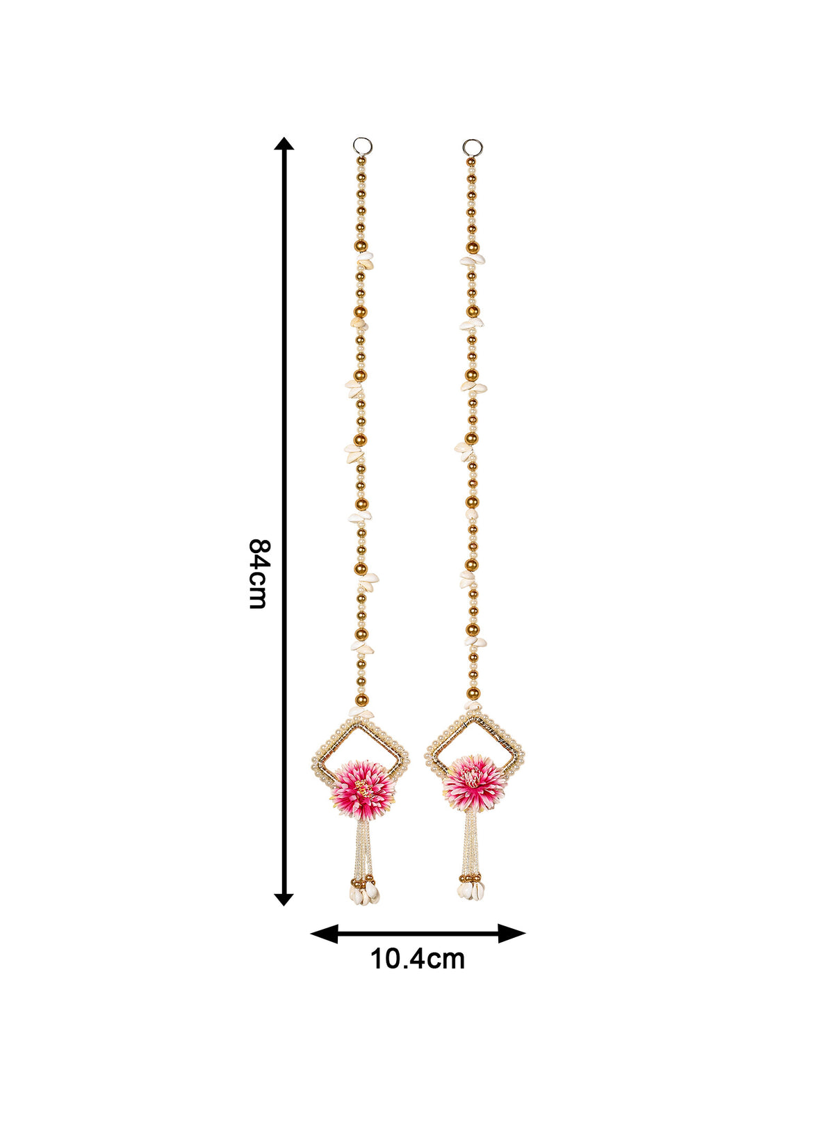 Madhoor Bead Latkan Pink 1 Pair