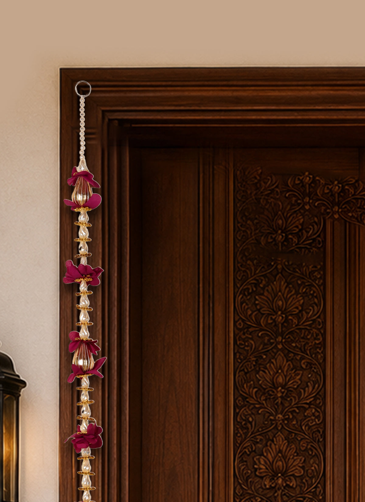 Madhoor Filigree Bells Latkan Purple 3 Feet Set of 2