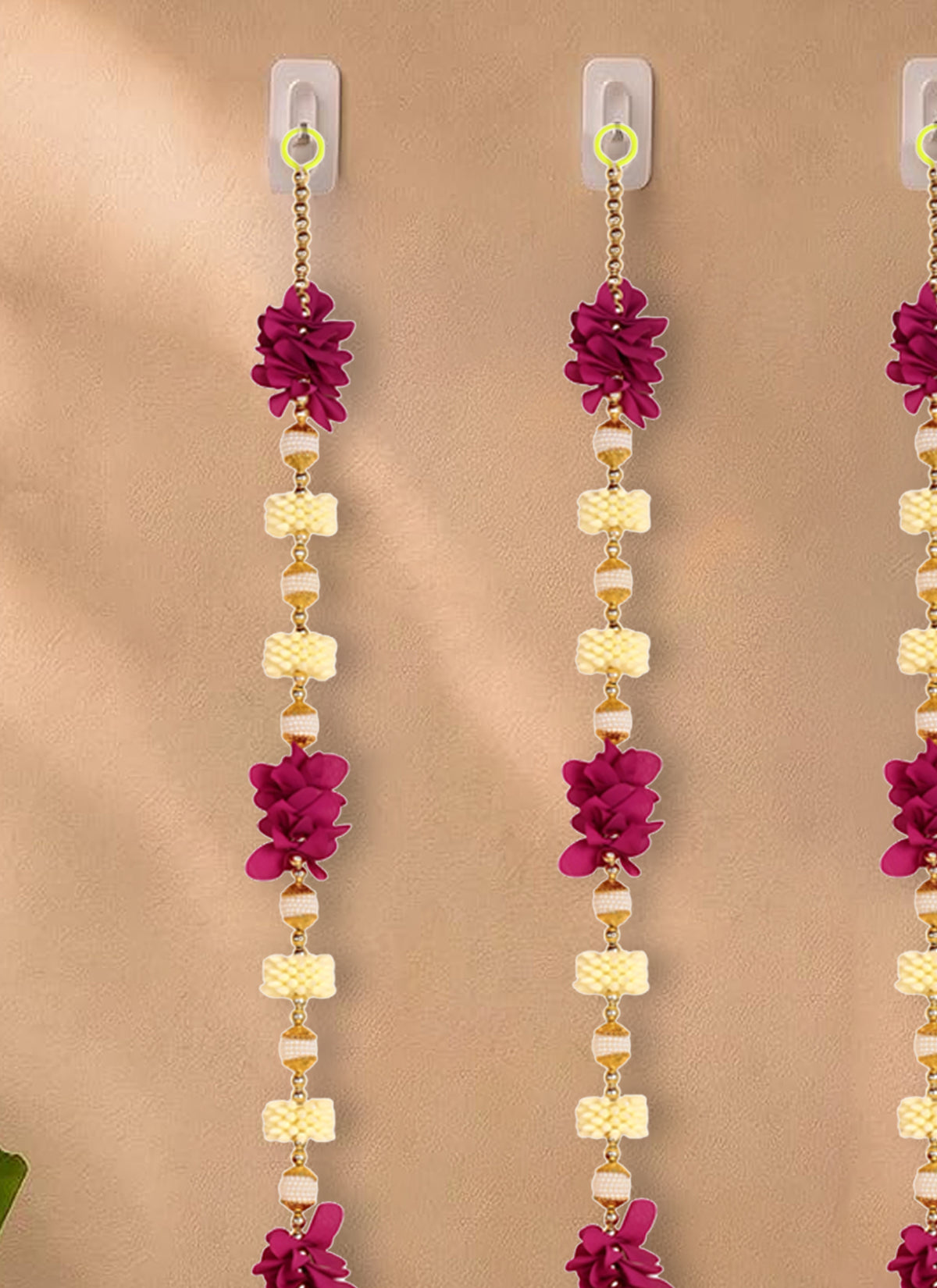 Madhoor Jhumka Bells Latkan Purple 3 Feet Set of 5