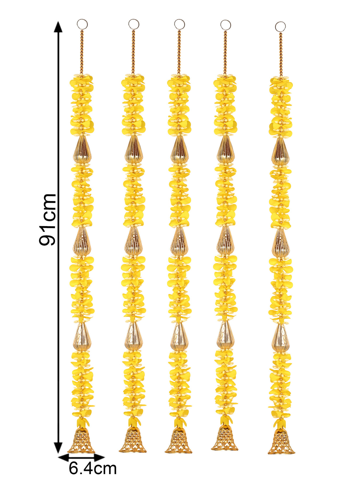 Madhoor Modak Petal Latkan Yellow Set of 5