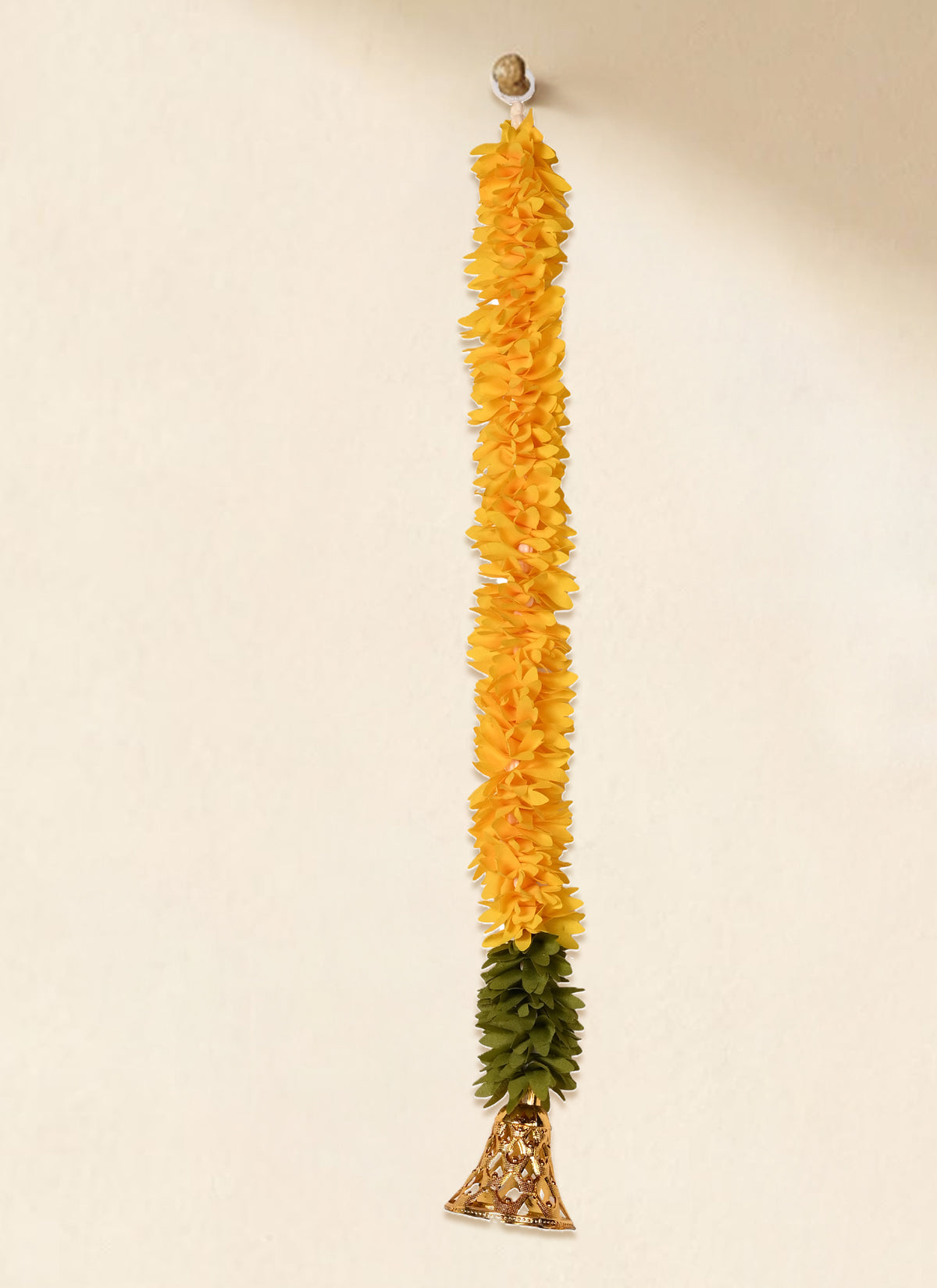 Madhoor Flower Bells Latkan Multicolour Yellow 2 Feet Set of 5