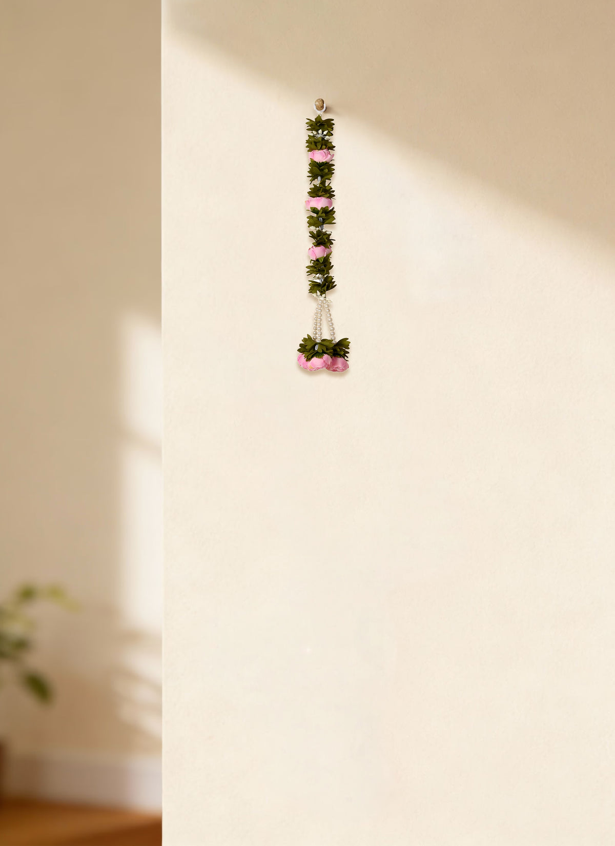 Madhoor Flower Beads Latkan Baby Pink 1.25 Feet 1 Piece