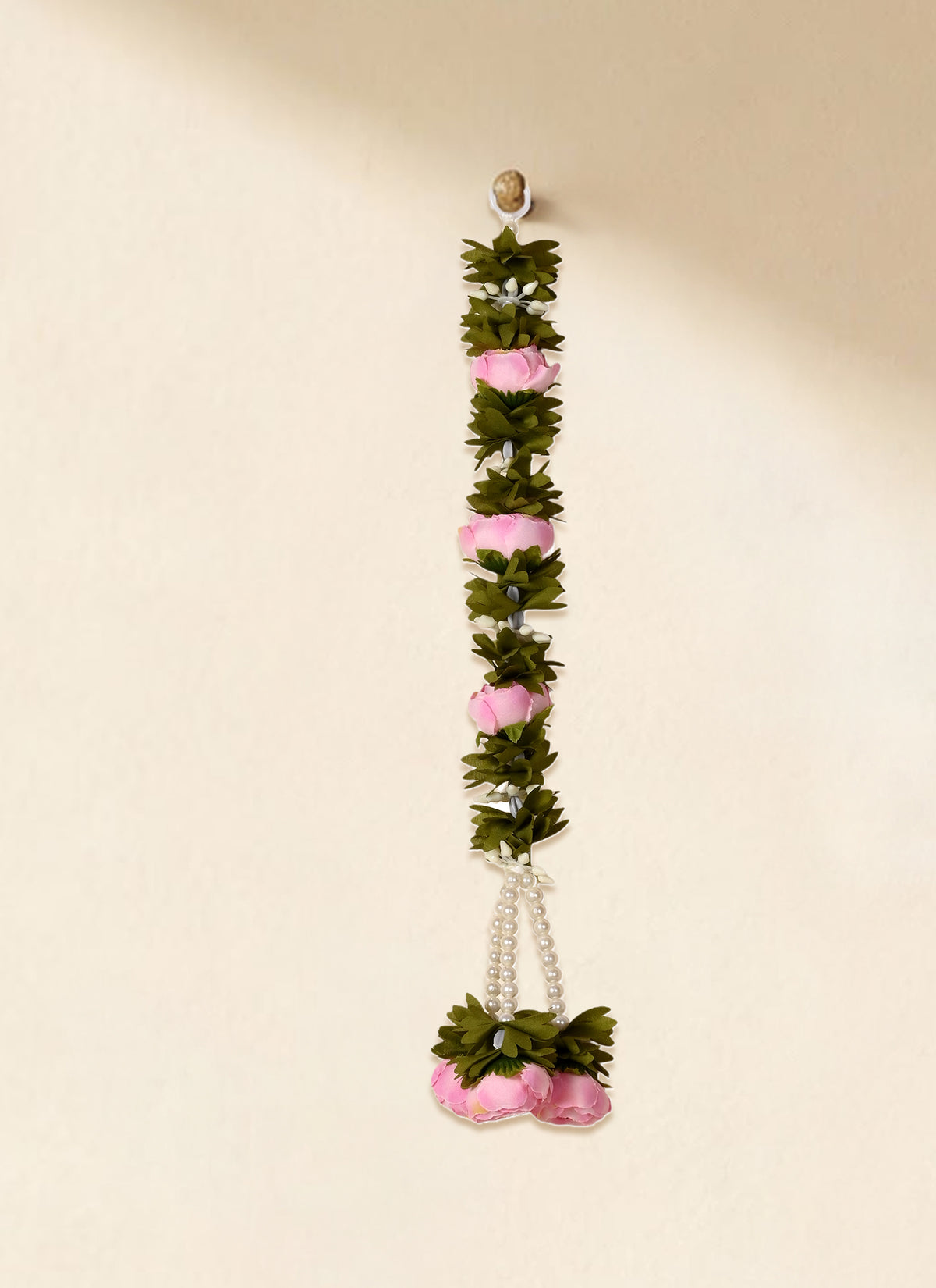 Madhoor Flower Beads Latkan Baby Pink 1.25 Feet 1 Piece