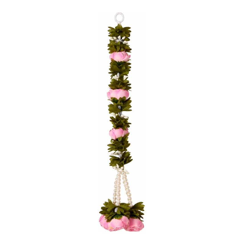 Madhoor Flower Beads Latkan Baby Pink 1.25 Feet 1 Piece