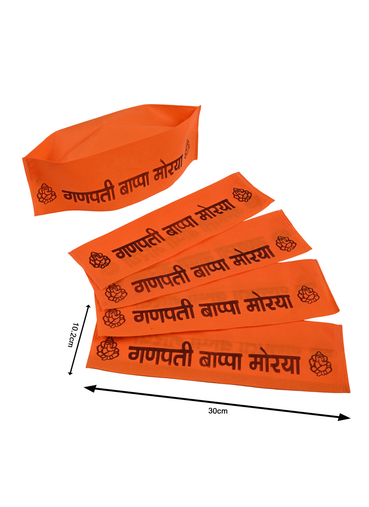 Madhoor Pooja Patka Cloth Orange 5 Pieces