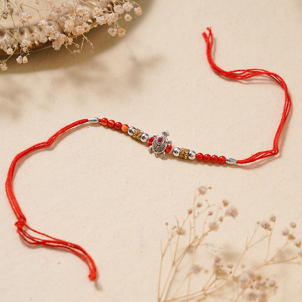 Madhoor Tortoise Rakhi Red 1 Piece