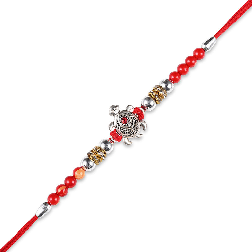 Madhoor Tortoise Rakhi Red 1 Piece