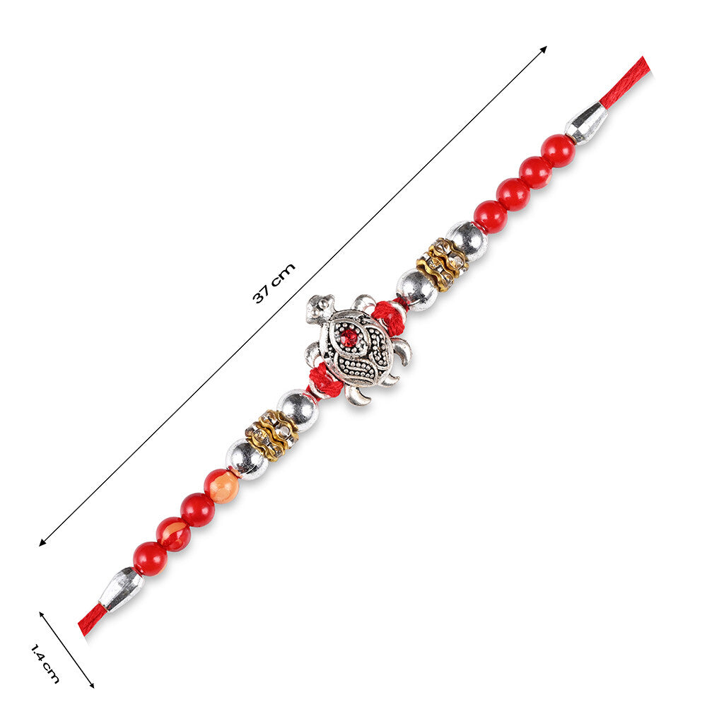 Madhoor Tortoise Rakhi Red 1 Piece