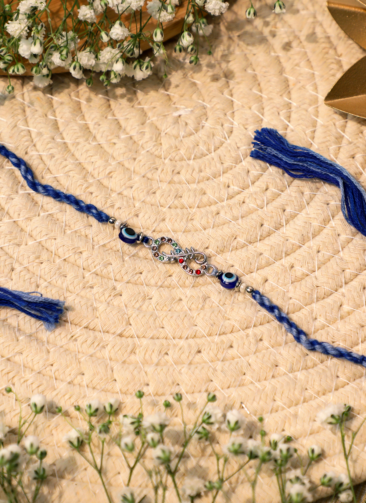 Madhoor Evil Eye Rakhi Blue 1 Piece