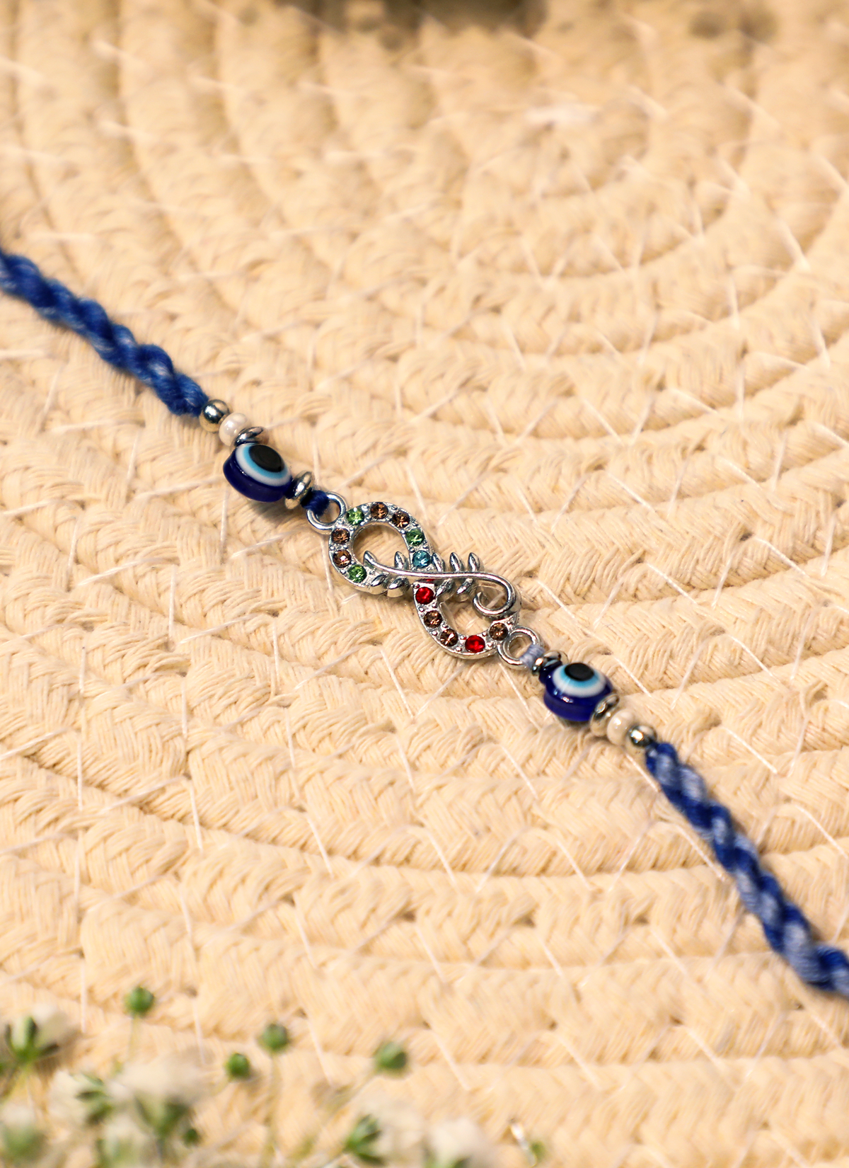 Madhoor Evil Eye Rakhi Blue 1 Piece
