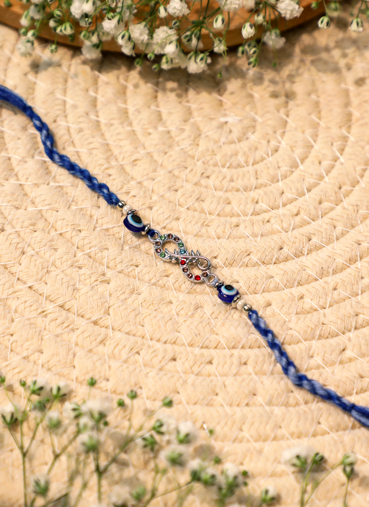 Madhoor Evil Eye Rakhi Blue 1 Piece