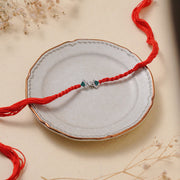 Madhoor Stones Geometric Rakhi Red 1 Piece