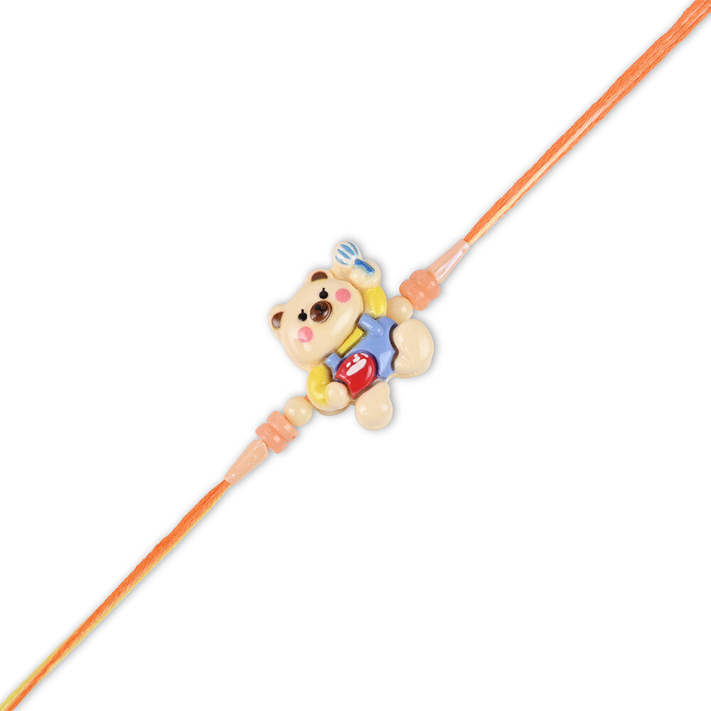 Madhoor Teddy Bear Kids Rakhi Cream 1 Piece