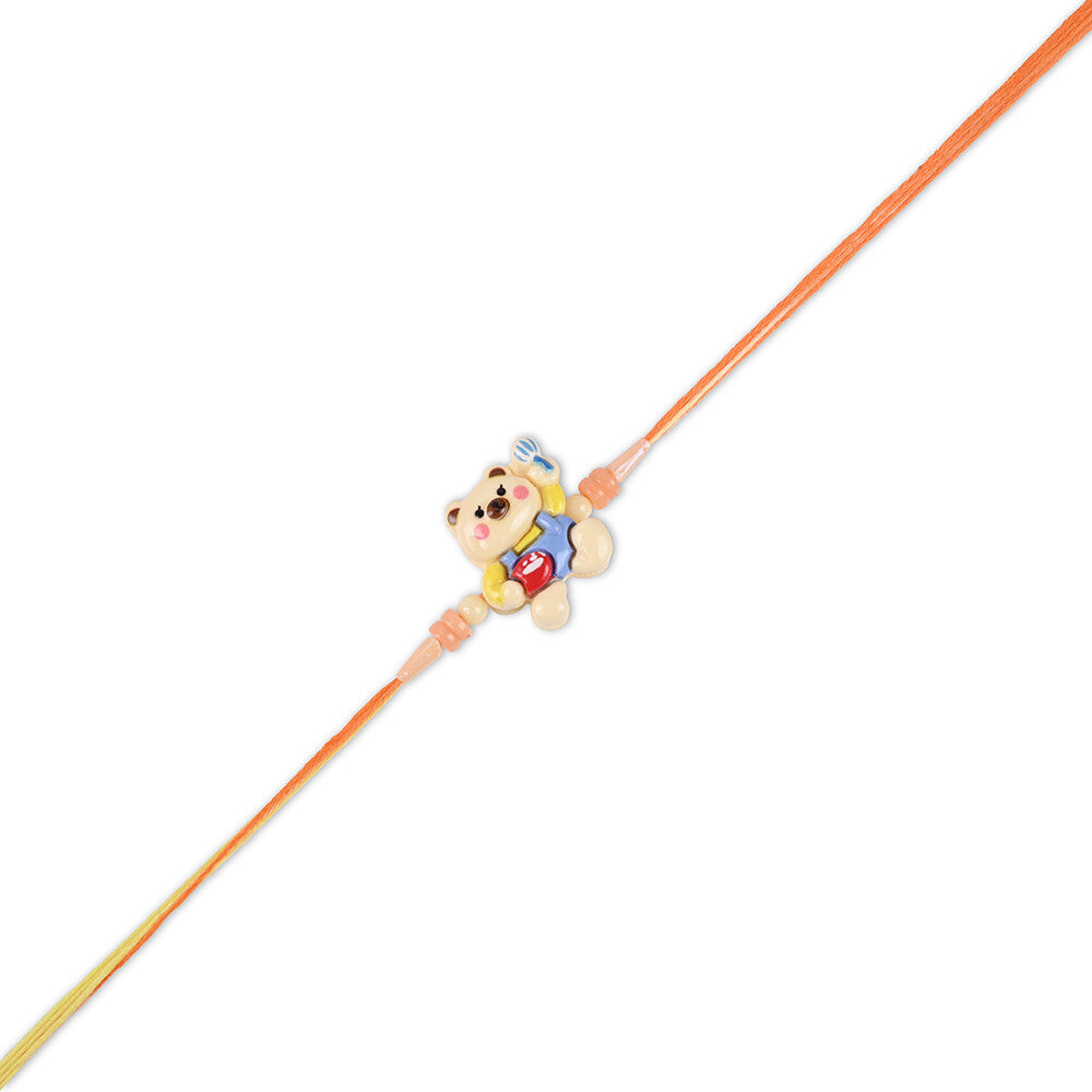 Madhoor Teddy Bear Kids Rakhi Cream 1 Piece