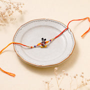 Madhoor Mickey Mouse Kids Rakhi Orange Red 1 Piece