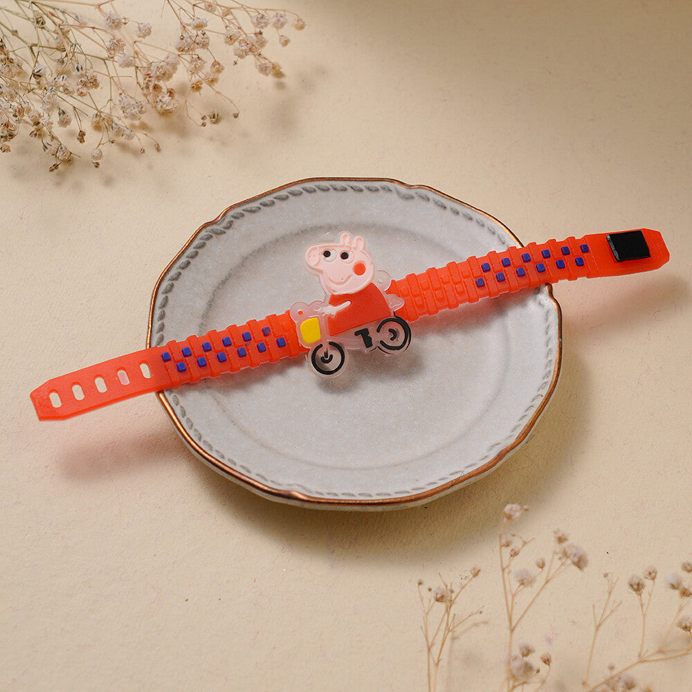 Madhoor Peppa Pig Kids Rakhi Red 1 Piece
